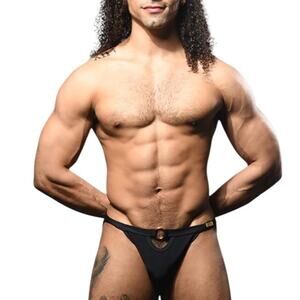 Andrew Christian Savoy Ring Bikini Black XL Extra Large